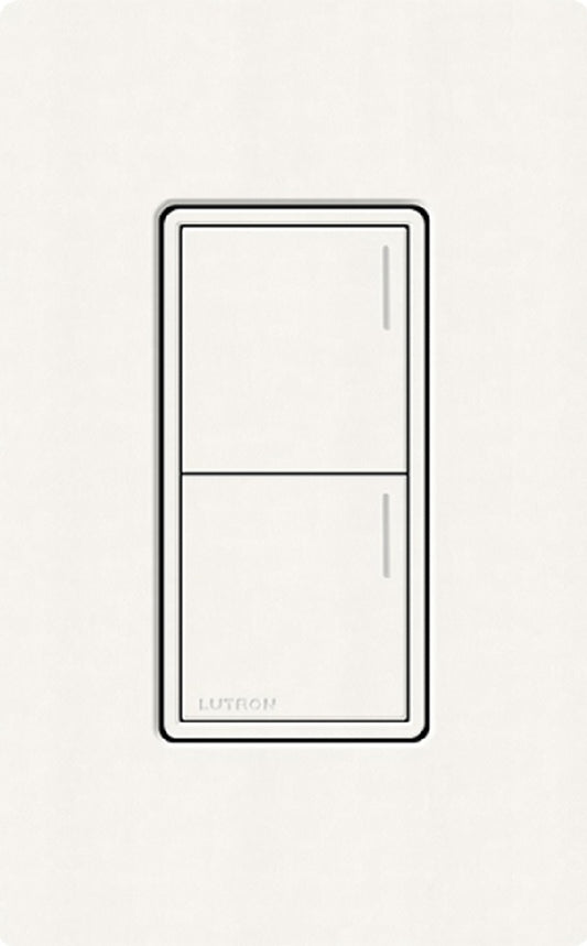Lutron RRST-HN2B-BW RadioRA 3 Sunnata RF Keypad, 2-Button Hybrid Keypad in Brilliant White