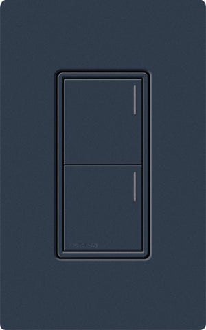 Lutron RRST-HN2B-DE RadioRA 3 Sunnata RF Keypad, 2-Button Hybrid Keypad in Deep Sea
