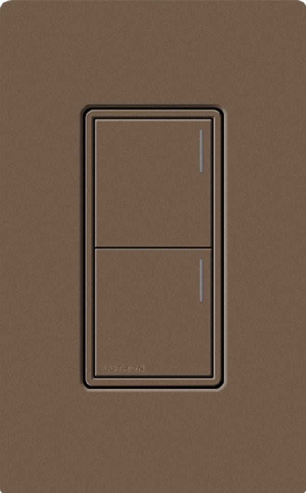Lutron RRST-HN2B-EP RadioRA 3 Sunnata RF Keypad, 2-Button Hybrid Keypad in Espresso