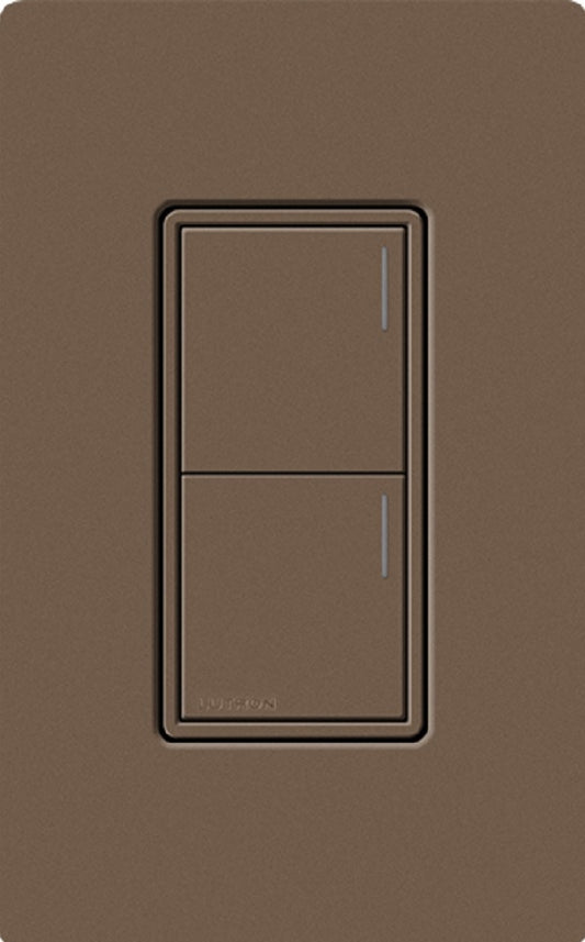Lutron RRST-HN2B-EP RadioRA 3 Sunnata RF Keypad, 2-Button Hybrid Keypad in Espresso