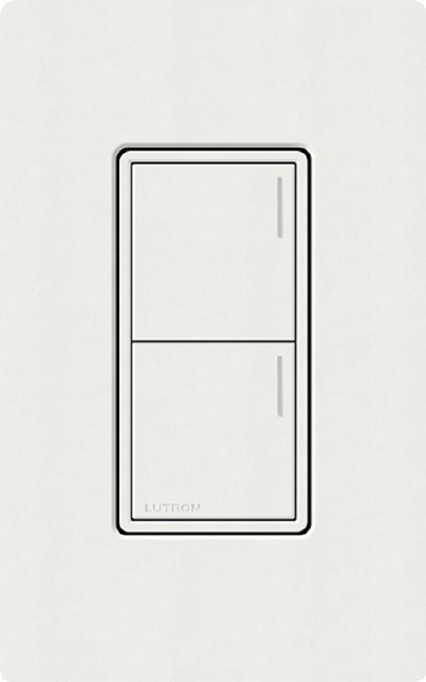 Lutron RRST-HN2B-RW RadioRA 3 Sunnata RF Keypad, 2-Button Hybrid Keypad in Architectural White