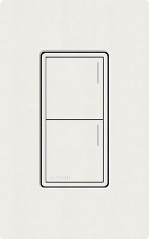 Lutron RRST-HN2B-RW RadioRA 3 Sunnata RF Keypad, 2-Button Hybrid Keypad in Architectural White