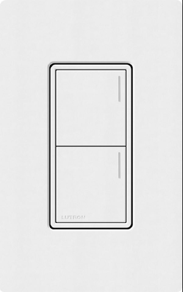 Lutron RRST-HN2B-SW RadioRA 3 Sunnata RF Keypad, 2-Button Hybrid Keypad in Snow White