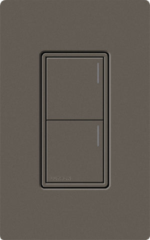 Lutron RRST-HN2B-TF RadioRA 3 Sunnata RF Keypad, 2-Button Hybrid Keypad in Truffle