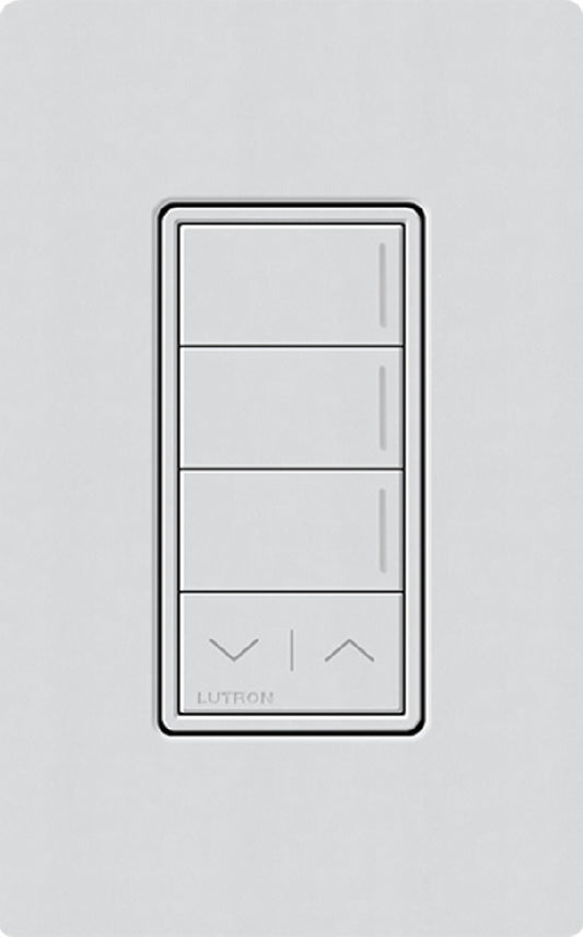 Lutron RRST-HN3RL-MI RadioRA 3 Sunnata RF Keypad, 3-Button with Raise/Lower Hybrid Keypad in Mist