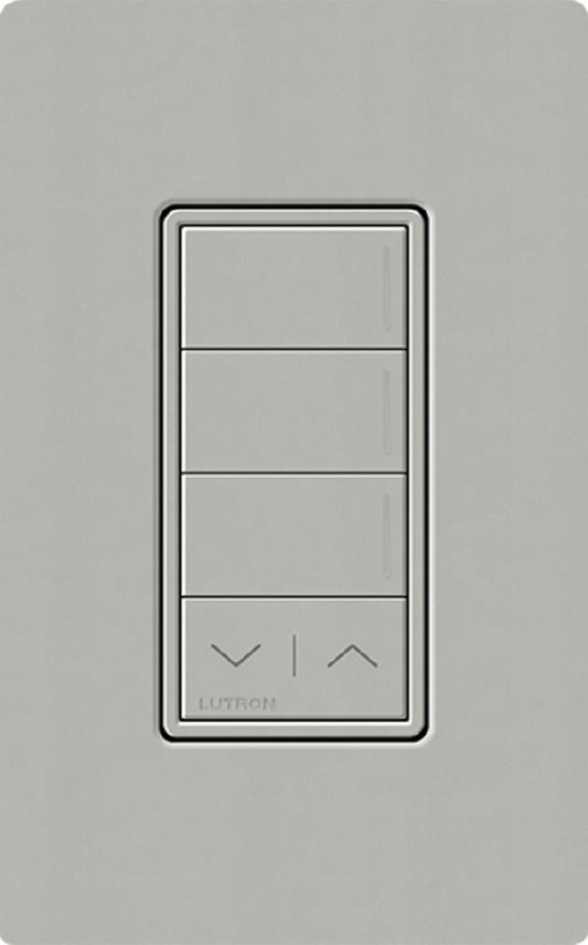 Lutron RRST-HN3RL-PB RadioRA 3 Sunnata RF Keypad, 3-Button with Raise/Lower Hybrid Keypad in Pebble