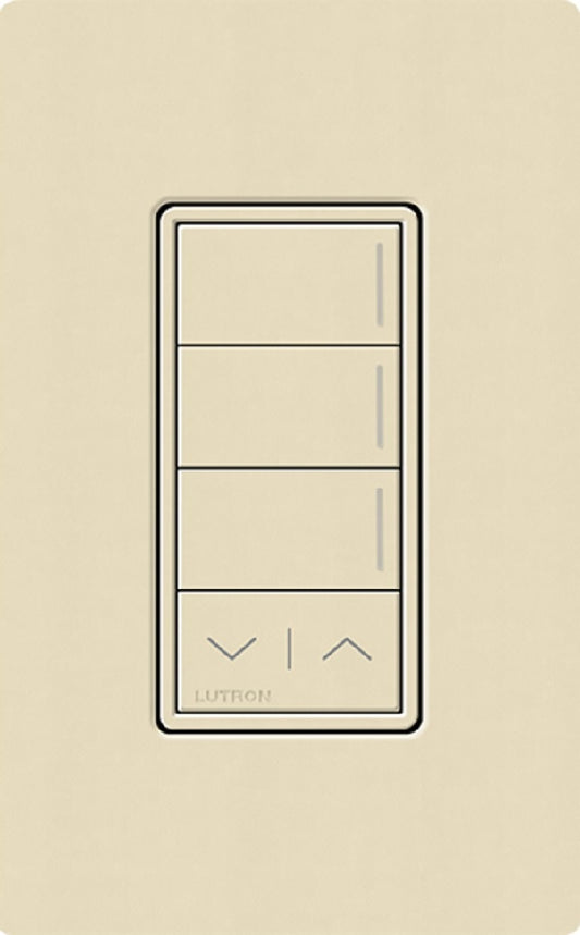 Lutron RRST-HN3RL-SD RadioRA 3 Sunnata RF Keypad, 3-Button with Raise/Lower Hybrid Keypad in Sand