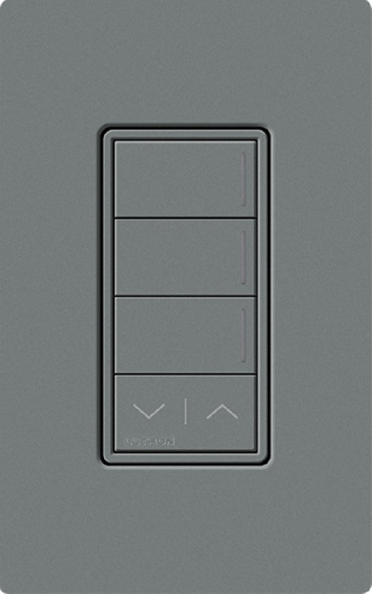 Lutron RRST-HN3RL-SL RadioRA 3 Sunnata RF Keypad, 3-Button with Raise/Lower Hybrid Keypad in Slate