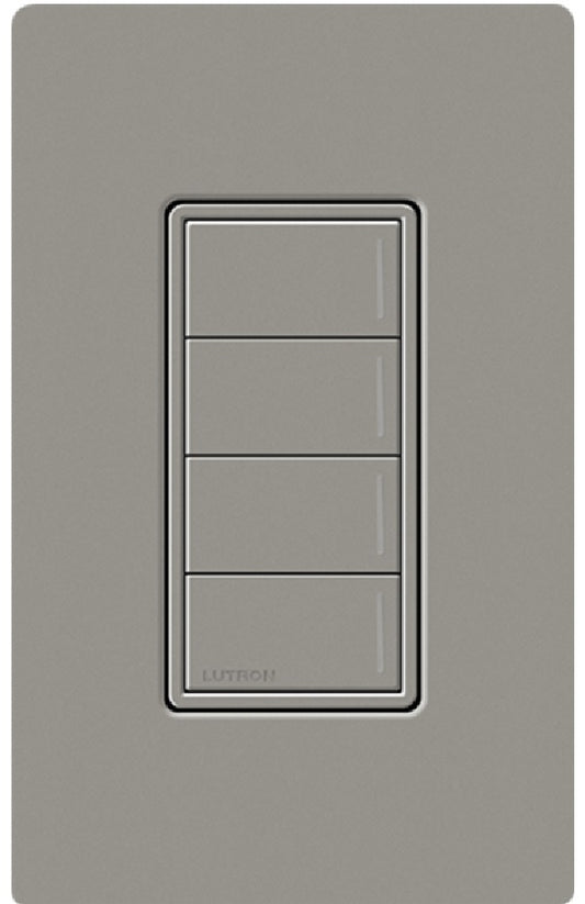 Lutron RRST-HN4B-CS RadioRA 3 Sunnata RF Keypad, 4-Button Hybrid Keypad in Cobblestone