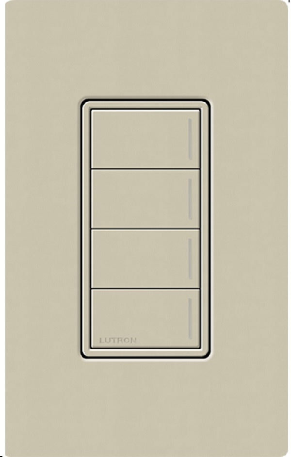Lutron RRST-HN4B-CY RadioRA 3 Sunnata RF Keypad, 4-Button Hybrid Keypad in Clay