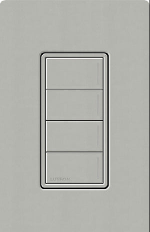 Lutron RRST-HN4B-PB RadioRA 3 Sunnata RF Keypad, 4-Button Hybrid Keypad in Pebble