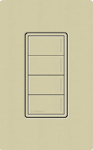 Lutron RRST-HN4B-SA RadioRA 3 Sunnata RF Keypad, 4-Button Hybrid Keypad in Sage