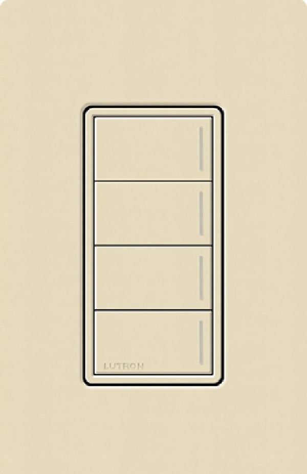Lutron RRST-HN4B-SD RadioRA 3 Sunnata RF Keypad, 4-Button Hybrid Keypad in Sand