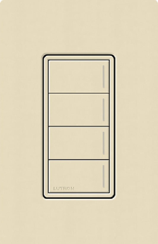 Lutron RRST-HN4B-SD RadioRA 3 Sunnata RF Keypad, 4-Button Hybrid Keypad in Sand