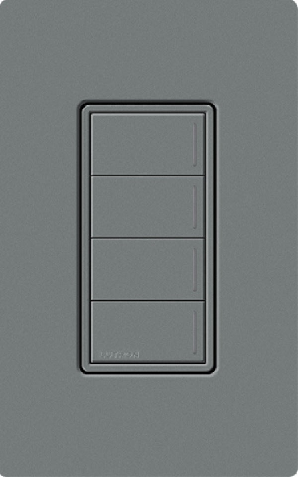 Lutron RRST-HN4B-SL RadioRA 3 Sunnata RF Keypad, 4-Button Hybrid Keypad in Slate