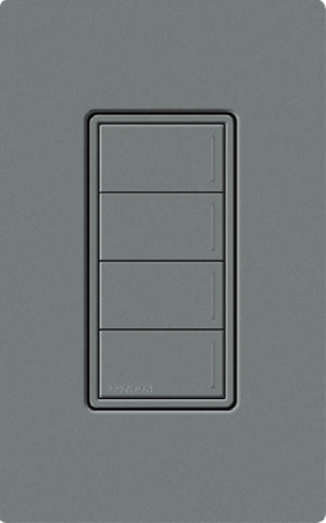 Lutron RRST-HN4B-SL RadioRA 3 Sunnata RF Keypad, 4-Button Hybrid Keypad in Slate