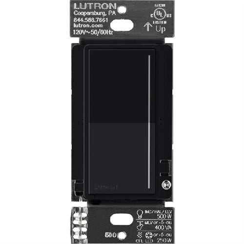 Lutron Sunnata RRST-PRO-N-BL RadioRA 3 PRO LED+ RF Touch Single Pole/ Multi-Location Dimmer in Black