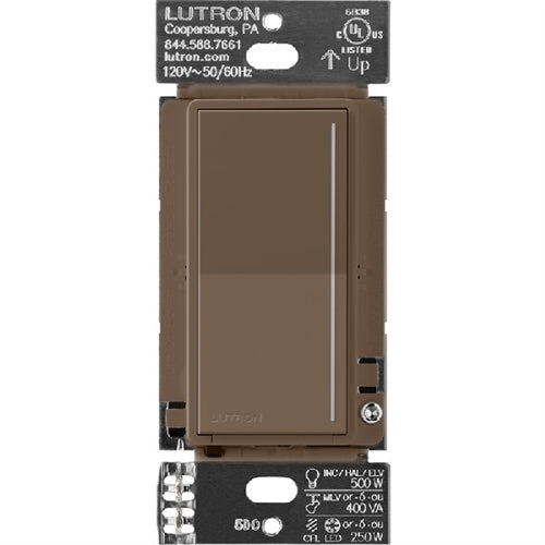 Lutron Sunnata RRST-PRO-N-EP RadioRA 3 PRO LED+ RF Touch Single Pole/ Multi-Location Dimmer in Espresso