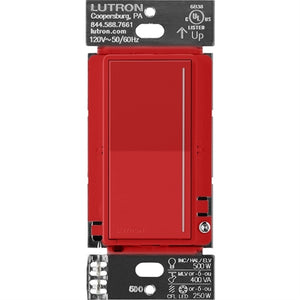 Lutron Sunnata RRST-PRO-N-SR RadioRA 3 PRO LED+ RF Touch Single Pole/ Multi-Location Dimmer in Signal Red