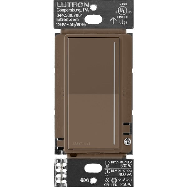 Lutron RRST-RD-EP RadioRA 3 Sunnata PRO LED+ RF Touch Companion Dimmer in Espresso