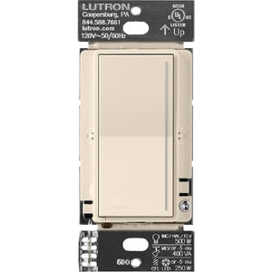 Lutron RRST-RD-LA RadioRA 3 Sunnata PRO LED+ RF Touch Companion Dimmer in Light Almond