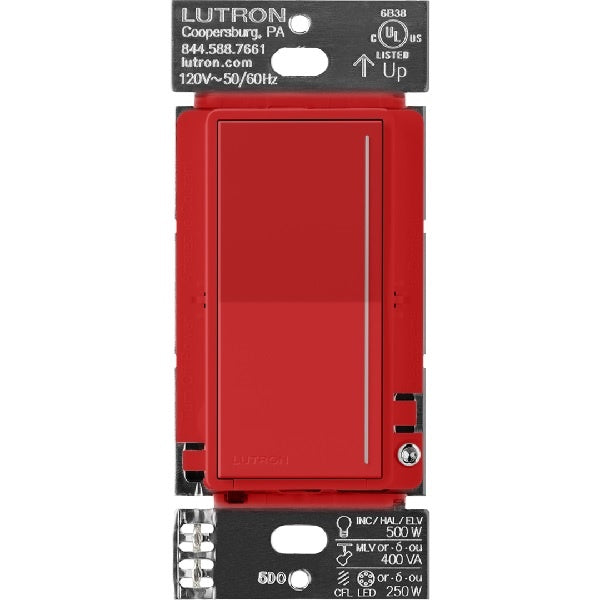 Lutron RRST-RD-SR RadioRA 3 Sunnata PRO LED+ RF Touch Companion Dimmer in Signal Red