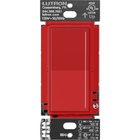 Lutron RRST-RD-SR RadioRA 3 Sunnata PRO LED+ RF Touch Companion Dimmer in Signal Red