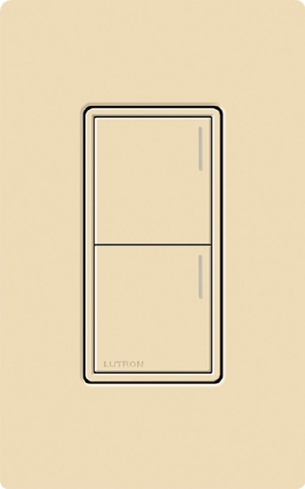 Lutron RRST-W2B-IV RadioRA 3 Sunnata RF Keypad, 2-Button Keypad  in Ivory