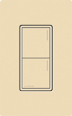 Lutron RRST-W2B-IV RadioRA 3 Sunnata RF Keypad, 2-Button Keypad  in Ivory