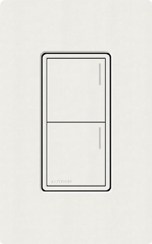 Lutron RRST-W2B-RW RadioRA 3 Sunnata RF Keypad, 2-Button Keypad in Architectural White