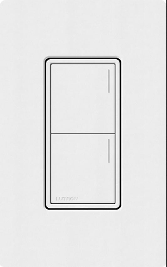 Lutron RRST-W2B-SW RadioRA 3 Sunnata RF Keypad, 2-Button Keypad  in Snow White