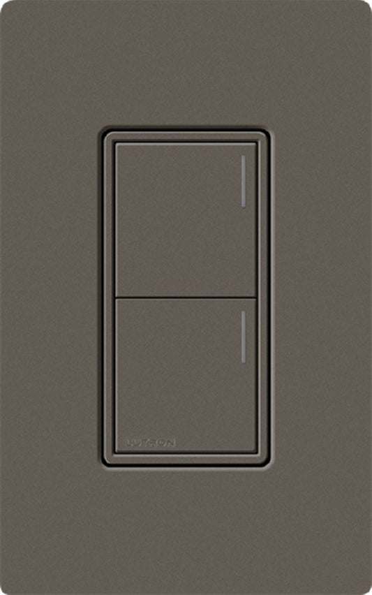 Lutron RRST-W2B-TF RadioRA 3 Sunnata RF Keypad, 2-Button Keypad in Truffle