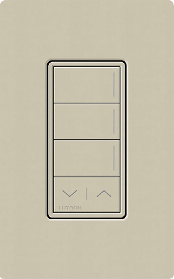 Lutron RRST-W3RL-CY RadioRA 3 Sunnata RF Keypad, 3-Button with Raise/Lower Keypad in Clay