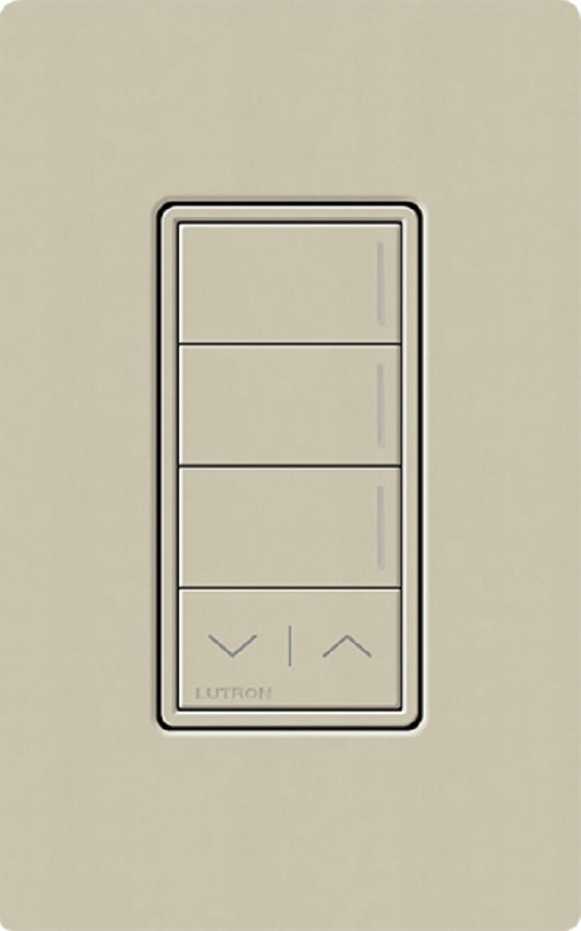 Lutron RRST-W3RL-CY RadioRA 3 Sunnata RF Keypad, 3-Button with Raise/Lower Keypad in Clay