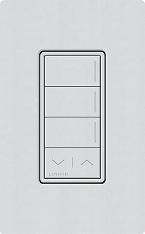 Lutron RRST-W3RL-MI RadioRA 3 Sunnata RF Keypad, 3-Button with Raise/Lower Keypad in Mist