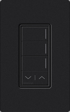 Lutron RRST-W3RL-MN RadioRA 3 Sunnata RF Keypad, 3-Button with Raise/Lower Keypad  in Midnight
