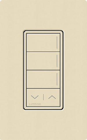 Lutron RRST-W3RL-SD RadioRA 3 Sunnata RF Keypad, 3-Button with Raise/Lower Keypad in Sand