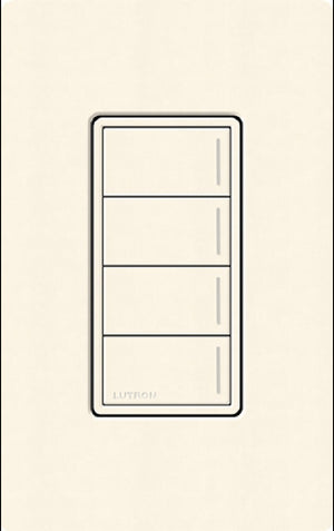 Lutron RRST-W4B-BI RadioRA 3 Sunnata RF Keypad, 4-Button Keypad  in Biscuit