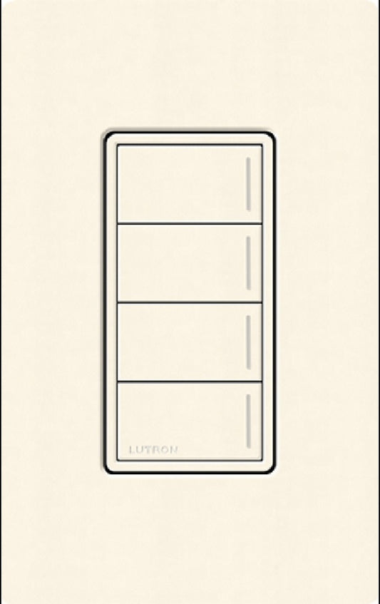 Lutron RRST-W4B-BI RadioRA 3 Sunnata RF Keypad, 4-Button Keypad  in Biscuit