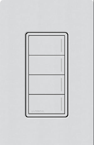 Lutron RRST-W4B-MI RadioRA 3 Sunnata RF Keypad, 4-Button Keypad in Mist
