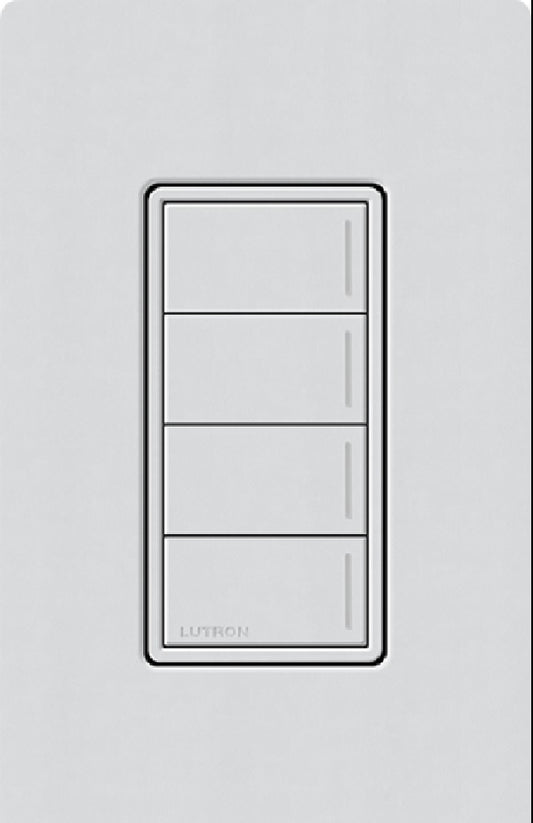 Lutron RRST-W4B-MI RadioRA 3 Sunnata RF Keypad, 4-Button Keypad in Mist
