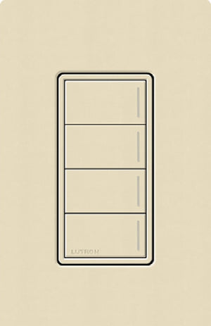 Lutron RRST-W4B-SD RadioRA 3 Sunnata RF Keypad, 4-Button Keypad in Sand