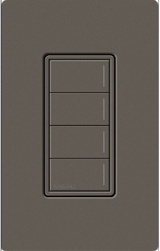 Lutron RRST-W4B-TF RadioRA 3 Sunnata RF Keypad, 4-Button Keypad in Truffle