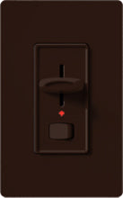 Lutron S-103PNL-BR Skylark 1000W Incandescent / Halogen 3-Way Preset Dimmer with Locator Light in Brown