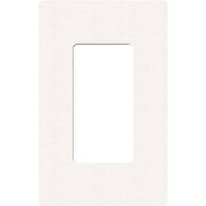 Lutron SC-1-BW Claro Satin Screwless Wallplate 1 Gang in Brilliant White