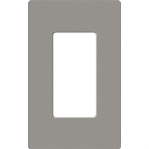 Lutron SC-1-CS Claro Satin Screwless Wallplate 1 Gang in Cobblestone