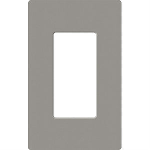 Lutron SC-1-CS Claro Satin Screwless Wallplate 1 Gang in Cobblestone