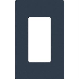 Lutron SC-1-DE Claro Satin Screwless Wallplate 1 Gang in Deep Sea