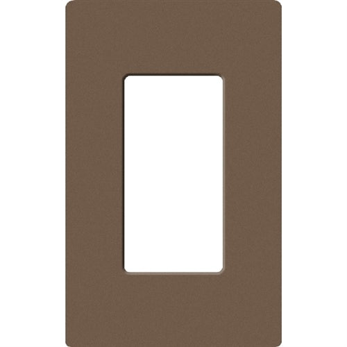 Lutron SC-1-EP Claro Satin Screwless Wallplate 1 Gang in Espresso