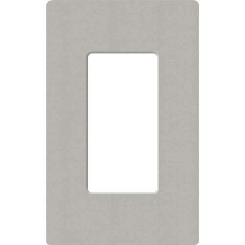 Lutron SC-1-PB Claro Satin Screwless Wallplate 1 Gang in Pebble